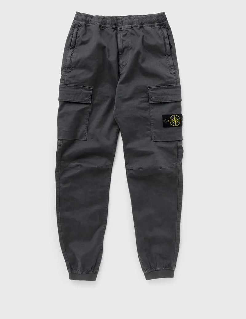 Pantalón Stone Island Logo Patch Gris Hombre