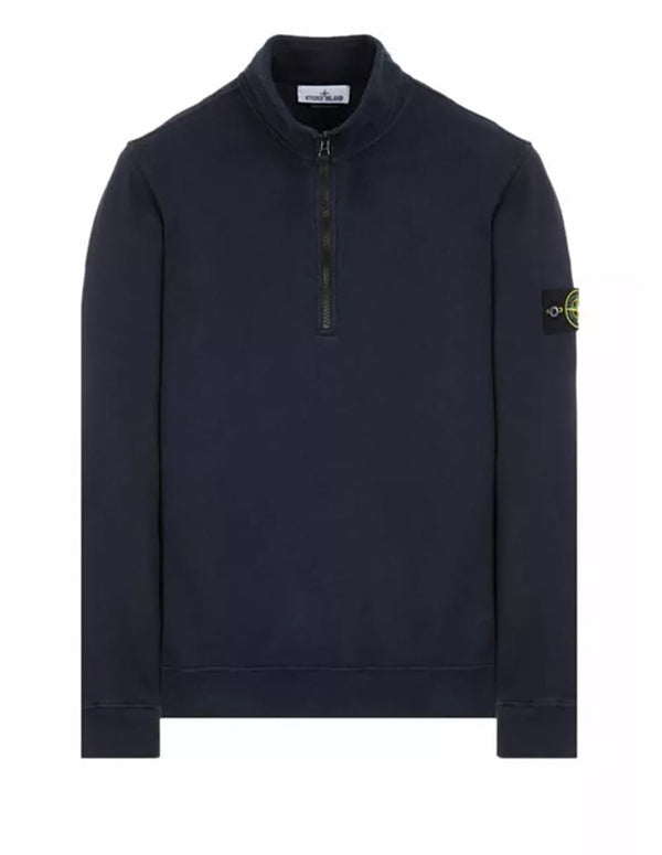 Sudadera Stone Island Half Zip Azul Marino Hombre