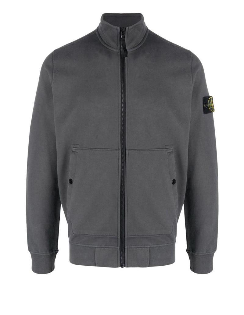 Sudadera Stone Island con Cremallera Gris Hombre