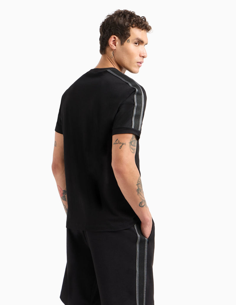 Camiseta Emporio Armani EA7 Logo Series Negra Hombre