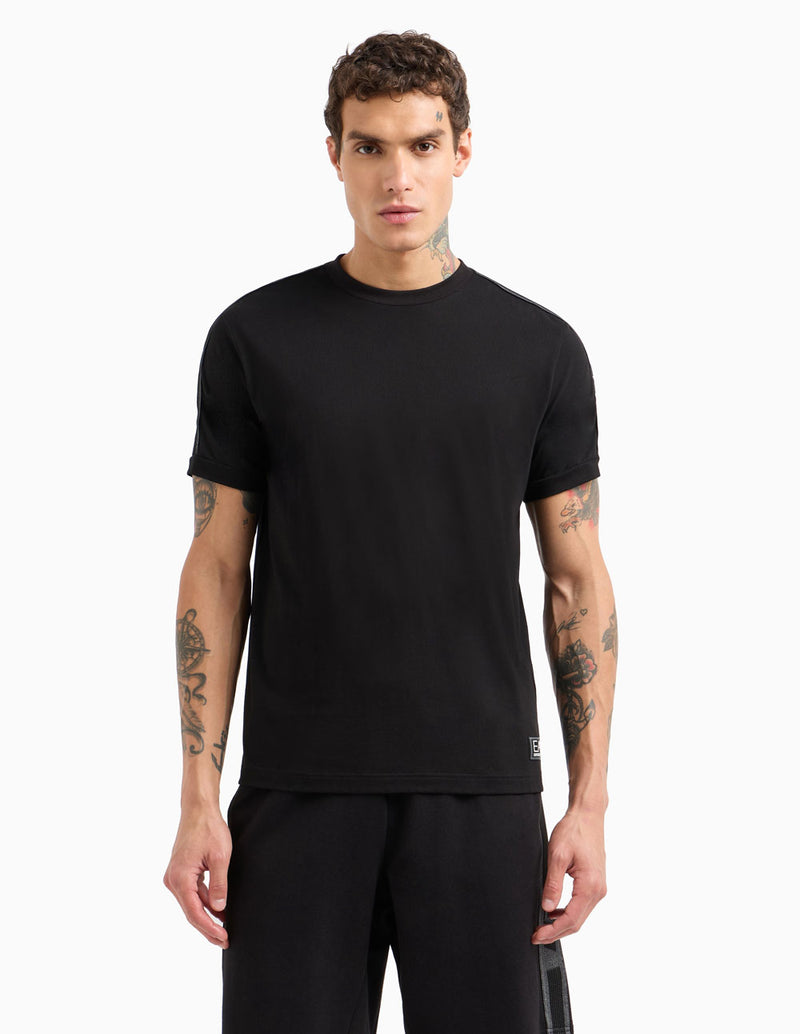 Camiseta Emporio Armani EA7 Logo Series Negra Hombre