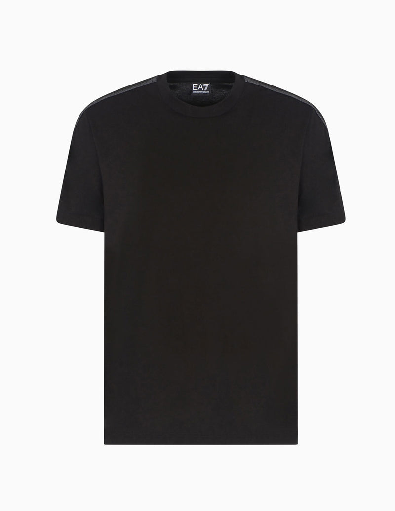 Camiseta Emporio Armani EA7 Logo Series Negra Hombre