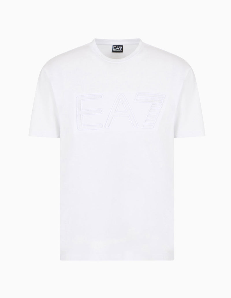 Camiseta Emporio Armani EA7 Logo Series Blanca Hombre