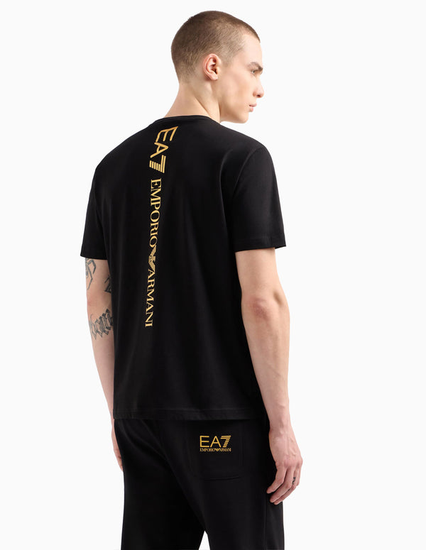 Camiseta Emporio Armani EA7 Logo Series Negra Hombre