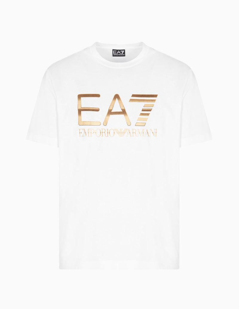 Camiseta Emporio Armani EA7 Maxilogo Series Blanca Hombre