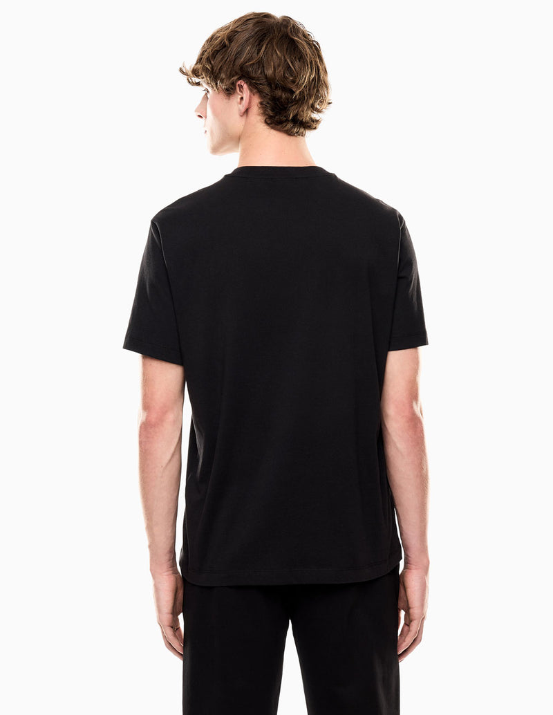 Camiseta Emporio Armani EA7 Maxilogo Series Negra Hombre