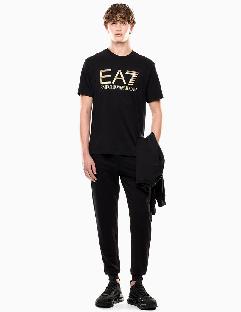 Camiseta Emporio Armani EA7 Maxilogo Series Negra Hombre
