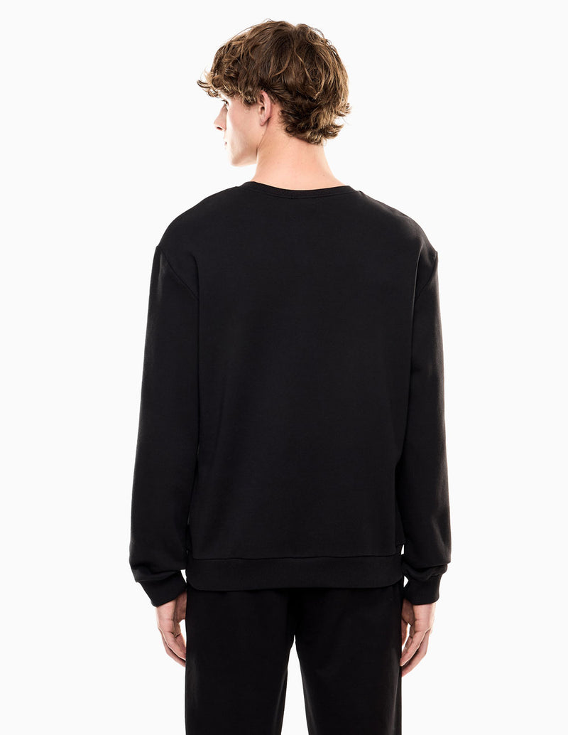 Sudadera Emporio Armani EA7 Maxilogo Series Negra Hombre