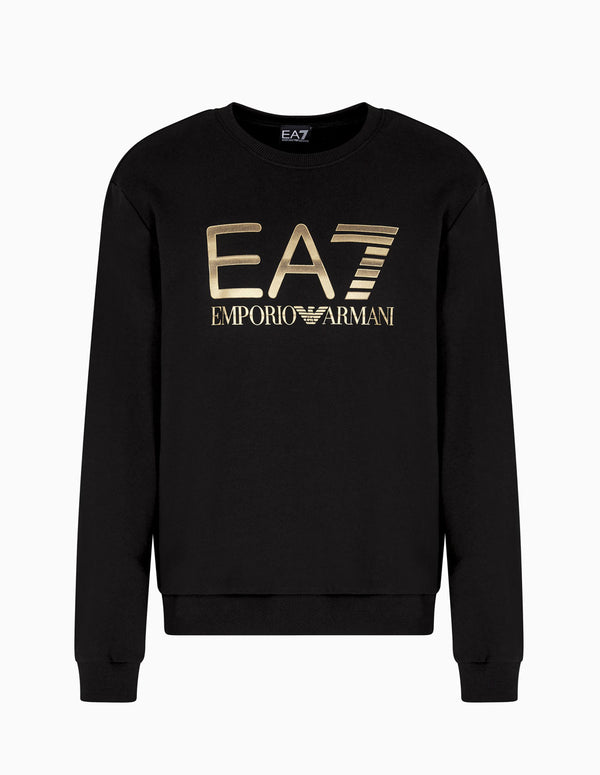 Sudadera Emporio Armani EA7 Maxilogo Series Negra Hombre