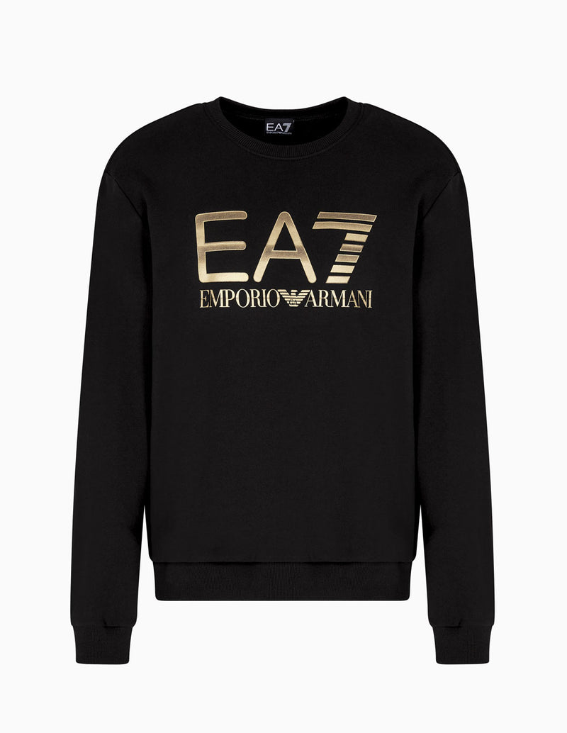Sudadera Emporio Armani EA7 Maxilogo Series Negra Hombre