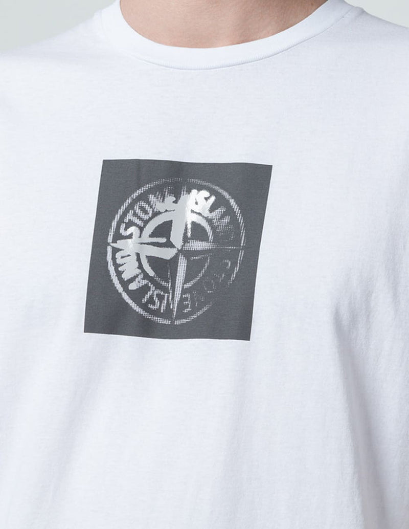 Camiseta Stone Island Graphic Logo Blanca Hombre