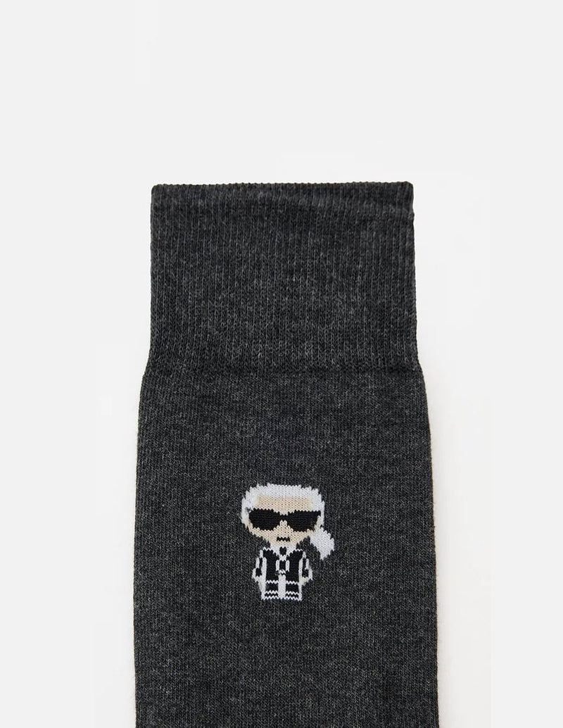 Calcetines Karl Lagerfeld con Logo Grises Unisex