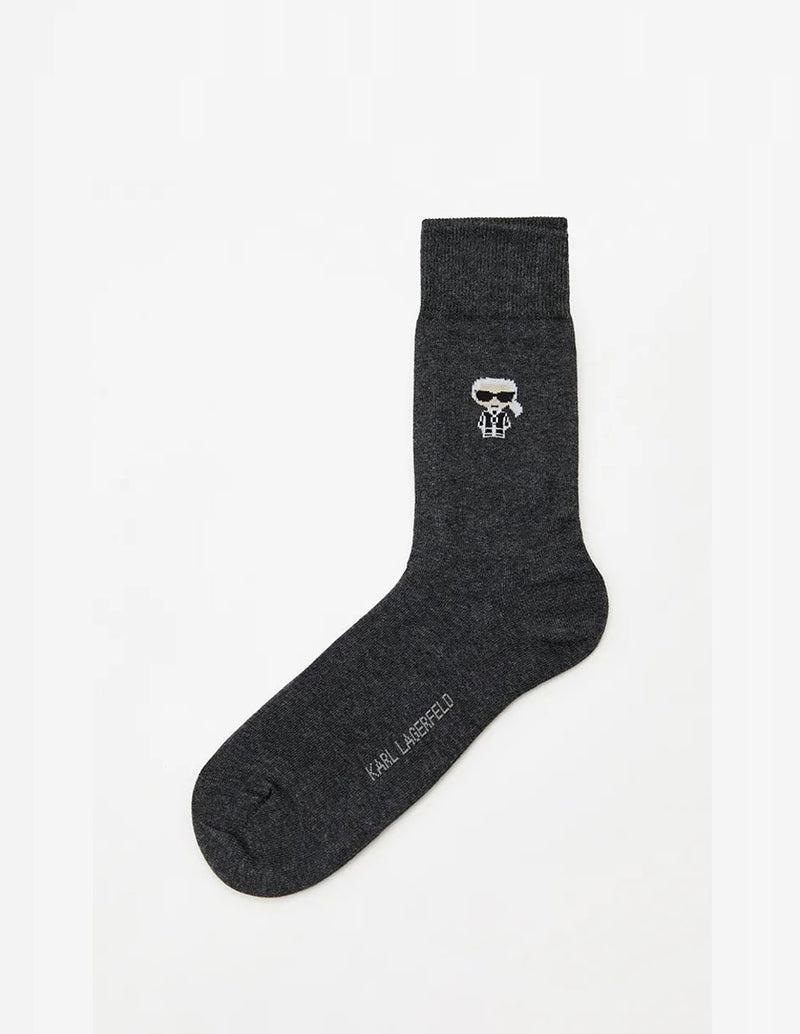 Calcetines Karl Lagerfeld con Logo Grises Unisex