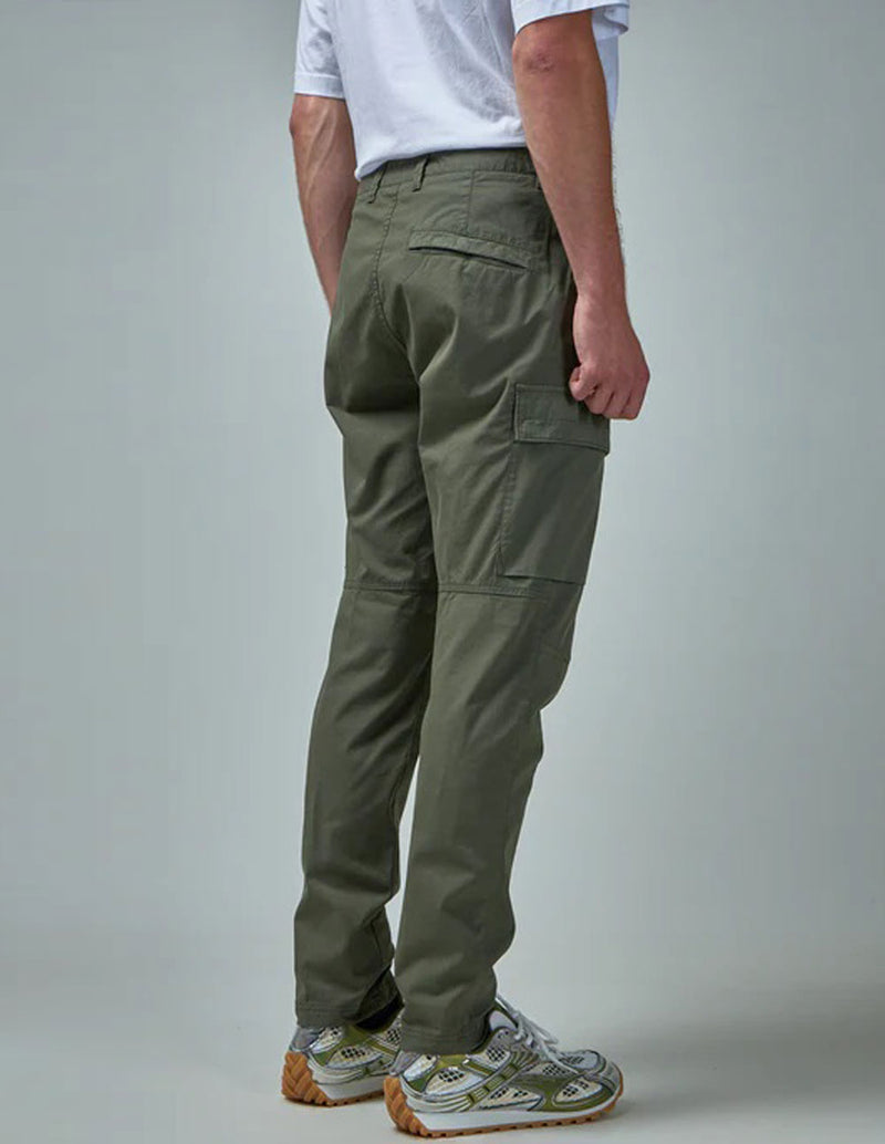 Pantalón Stone Island Cargo con Logo Verde Hombre