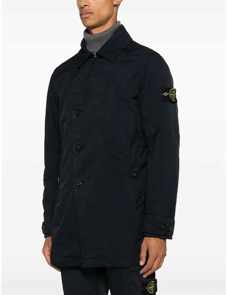 Gabardina Stone Island David TC con Tratamiento Hidrófugo Azul Marino Hombre