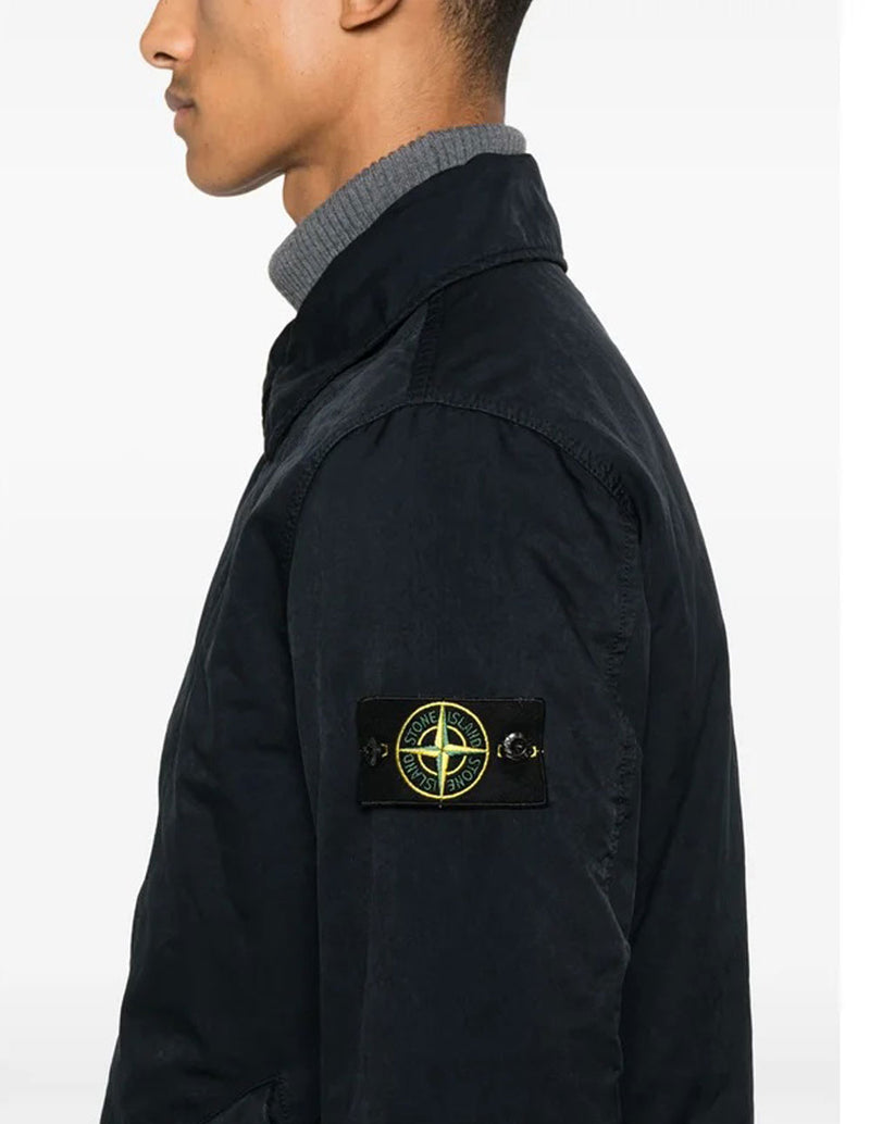 Gabardina Stone Island David TC con Tratamiento Hidrófugo Azul Marino Hombre