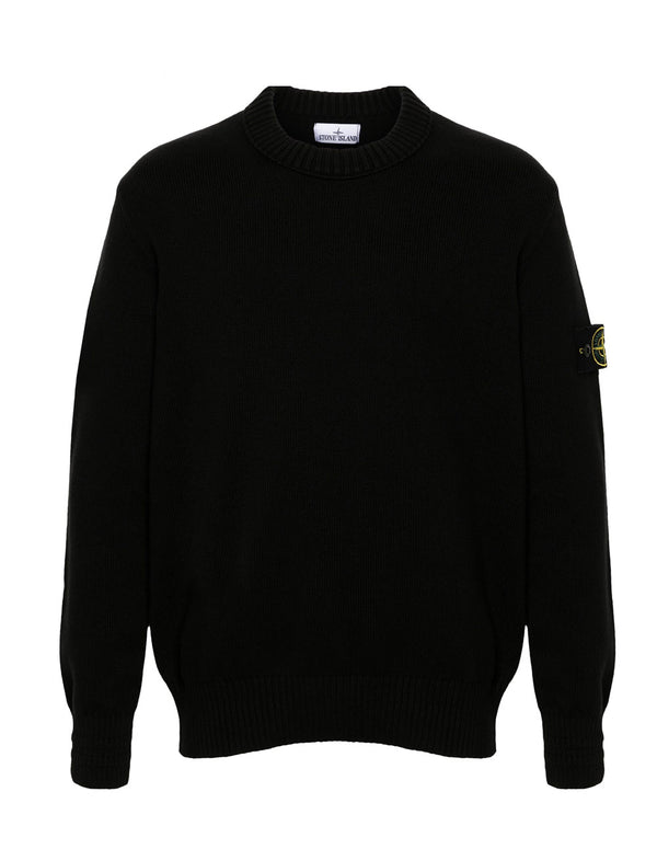 Jersey Stone Island Logo Patch Negro Hombre