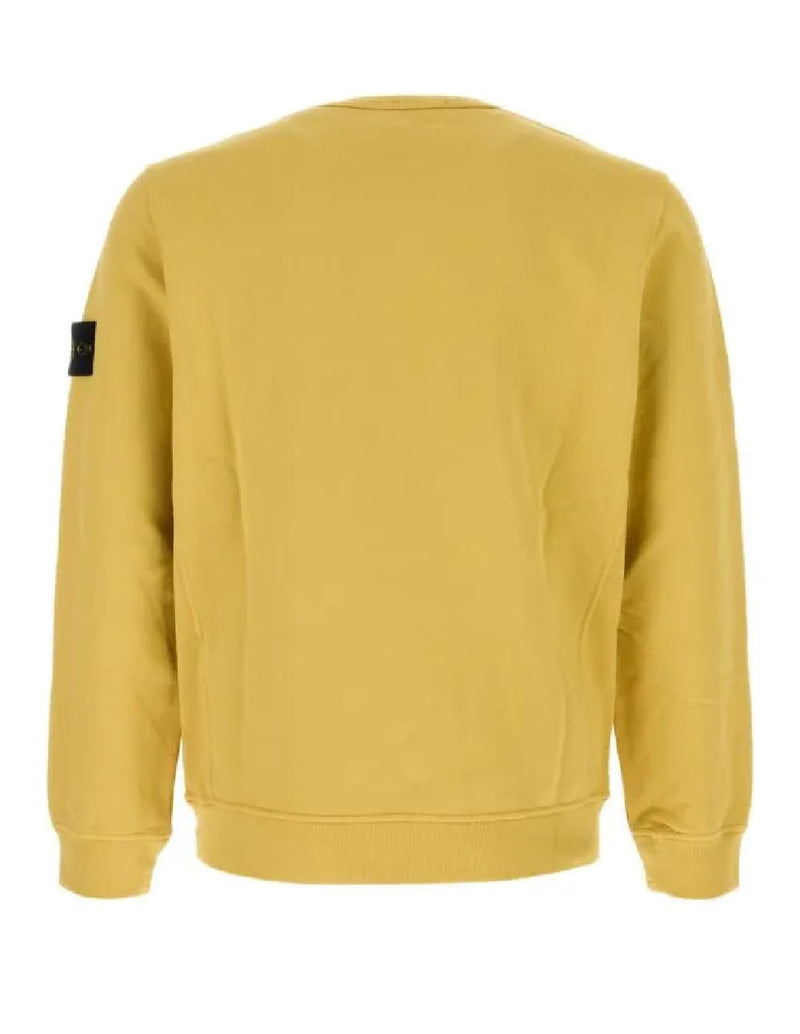 Sudadera Stone Island Logo Patch Amarilla Hombre