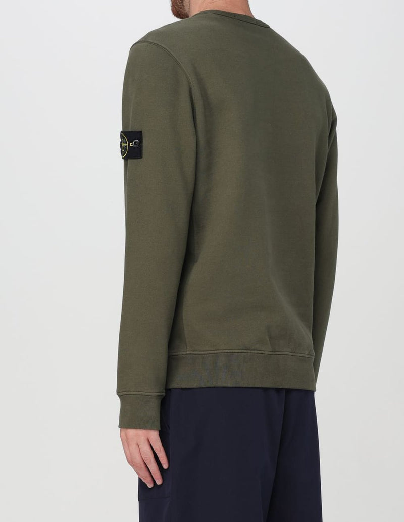 Sudadera Stone Island Logo Patch Verde Hombre