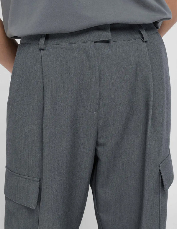 Pantalón Replay Cargo Comfort Fit Gris Mujer