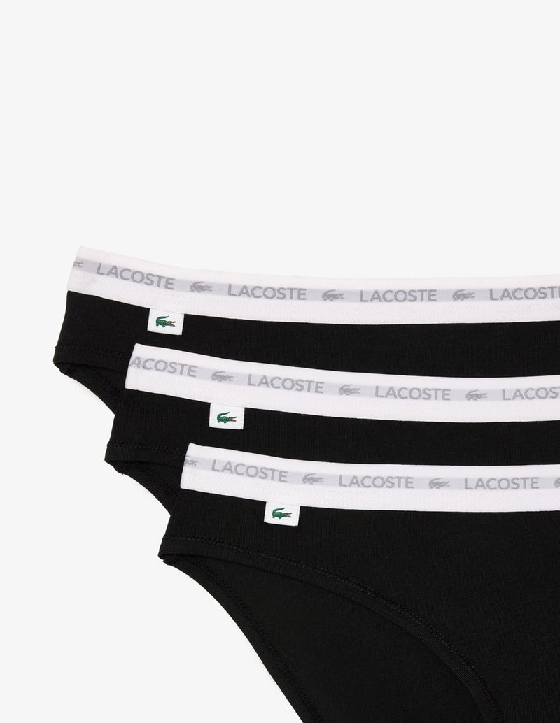 Boxers Lacoste Pack 3 Negro
