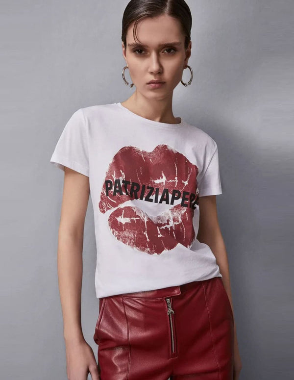Camiseta Patrizia Pepe con Estampado Blanca Mujer