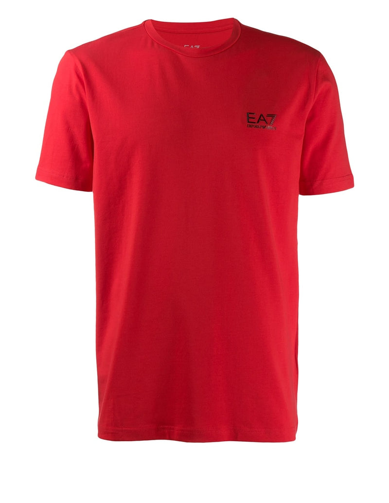 Camiseta Emporio Armani EA7 con Logo Roja Hombre