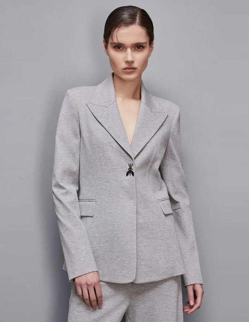 Chaqueta Patrizia Pepe con Fly Gris Mujer