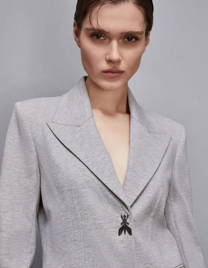 Chaqueta Patrizia Pepe con Fly Gris Mujer