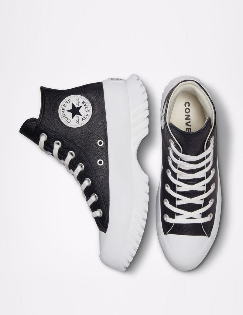 Converse Chuck Taylor All Star Lugged 2.0 Leather Negras y Blancas Mujer