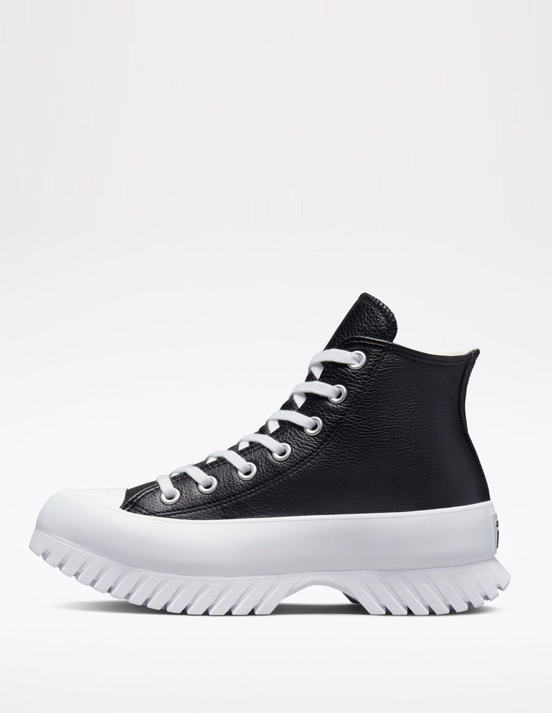Converse Chuck Taylor All Star Lugged 2.0 Leather Negras y Blancas Mujer