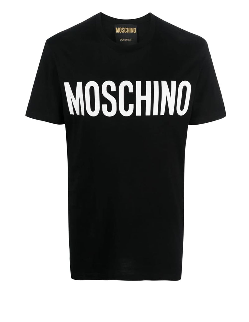 Camiseta Moschino con Logo Negra Hombre