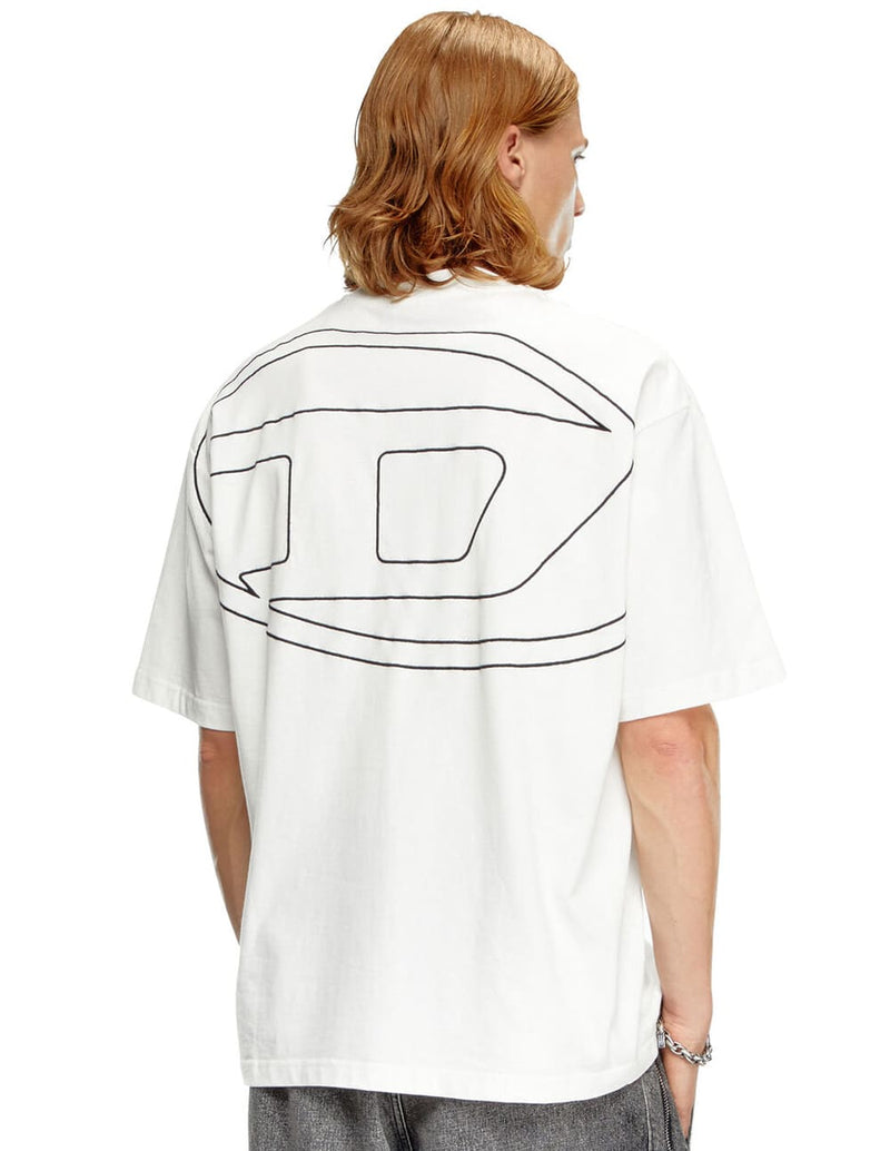 Camiseta DIESEL T-Boggy-Megoval-D Blanca Hombre