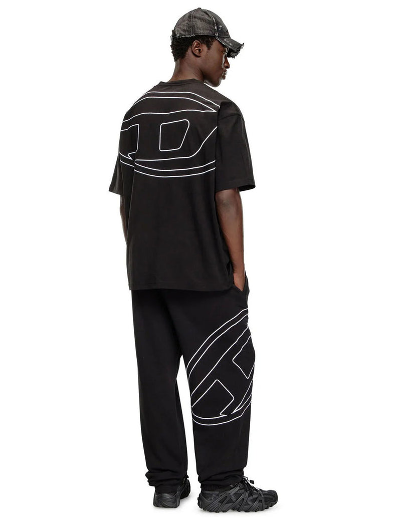 Camiseta DIESEL T-Boggy-Megoval-D Negra Hombre