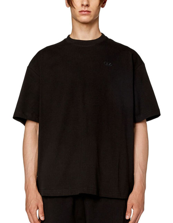 Camiseta DIESEL T-Boggy-Megoval-D Negra Hombre