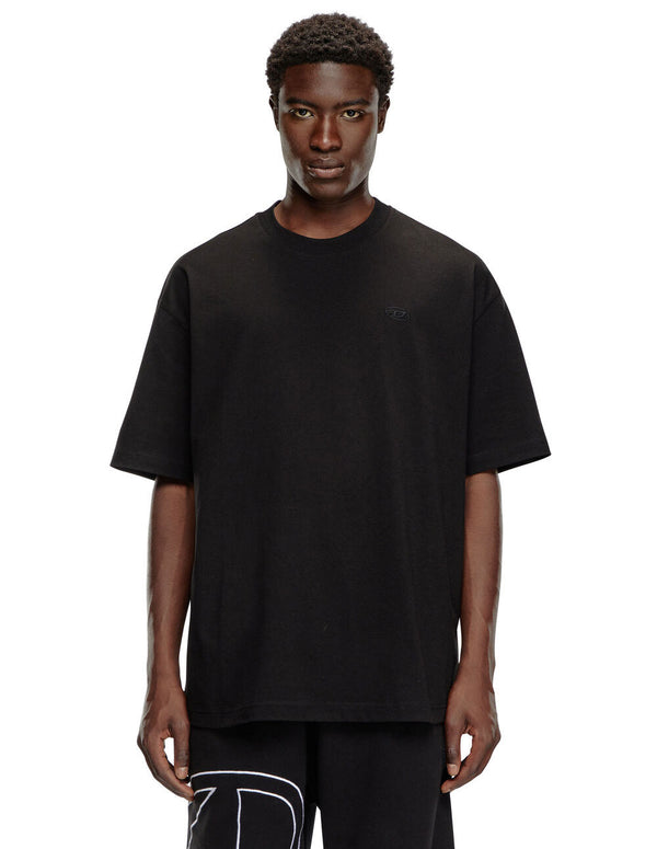 Camiseta DIESEL T-Boggy-Megoval-D Negra Hombre
