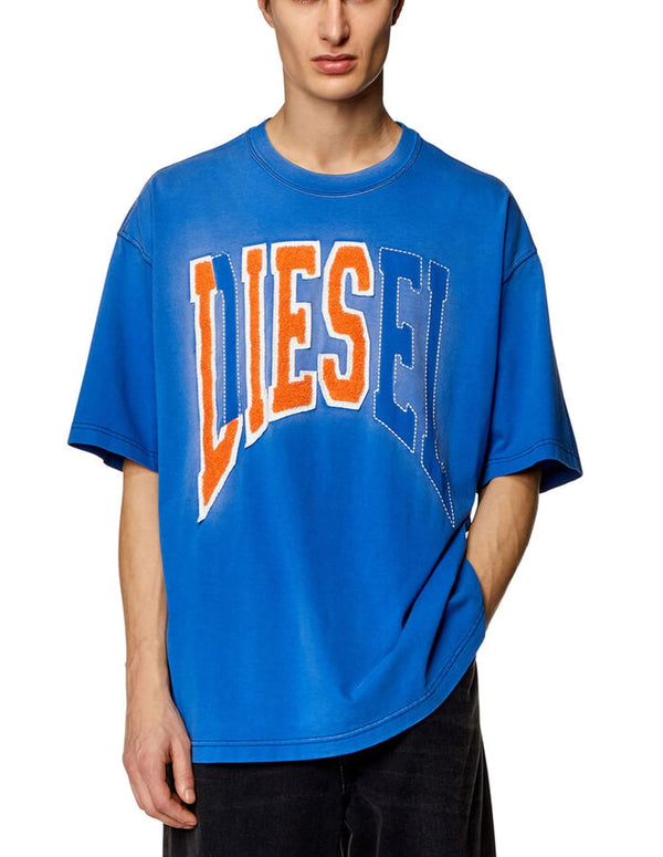 Camiseta DIESEL T-Wash-N Extragrande Azul Hombre