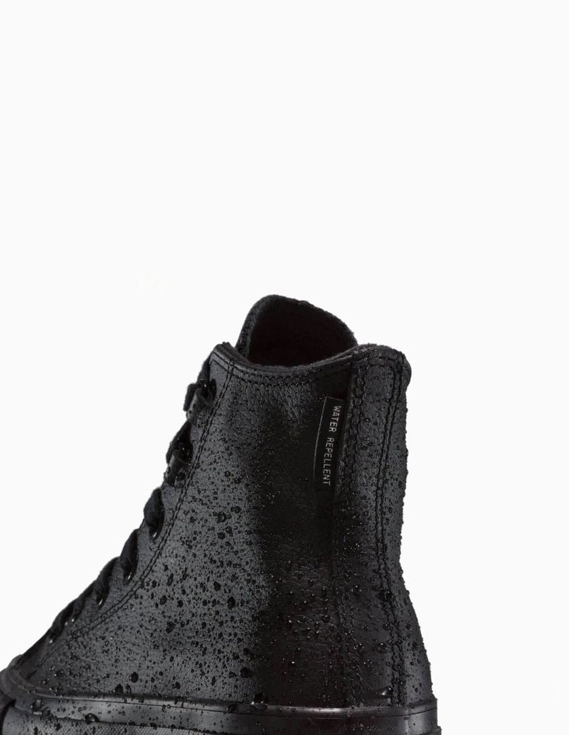 Converse Chuck Taylor All Star Lift Platform Leather Negras Mujer A12969C NEGRO