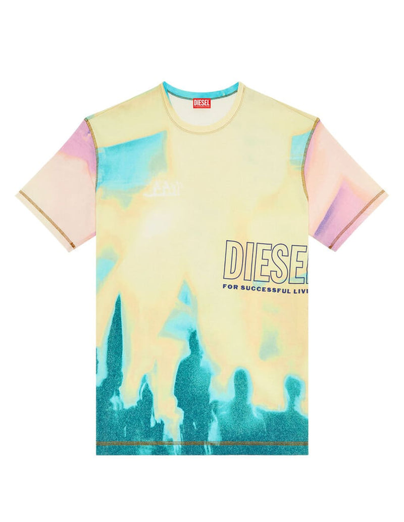 Camiseta DIESEL T-Wash-Color Multicolor Hombre