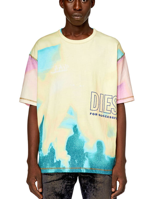 Camiseta DIESEL T-Wash-Color Multicolor Hombre