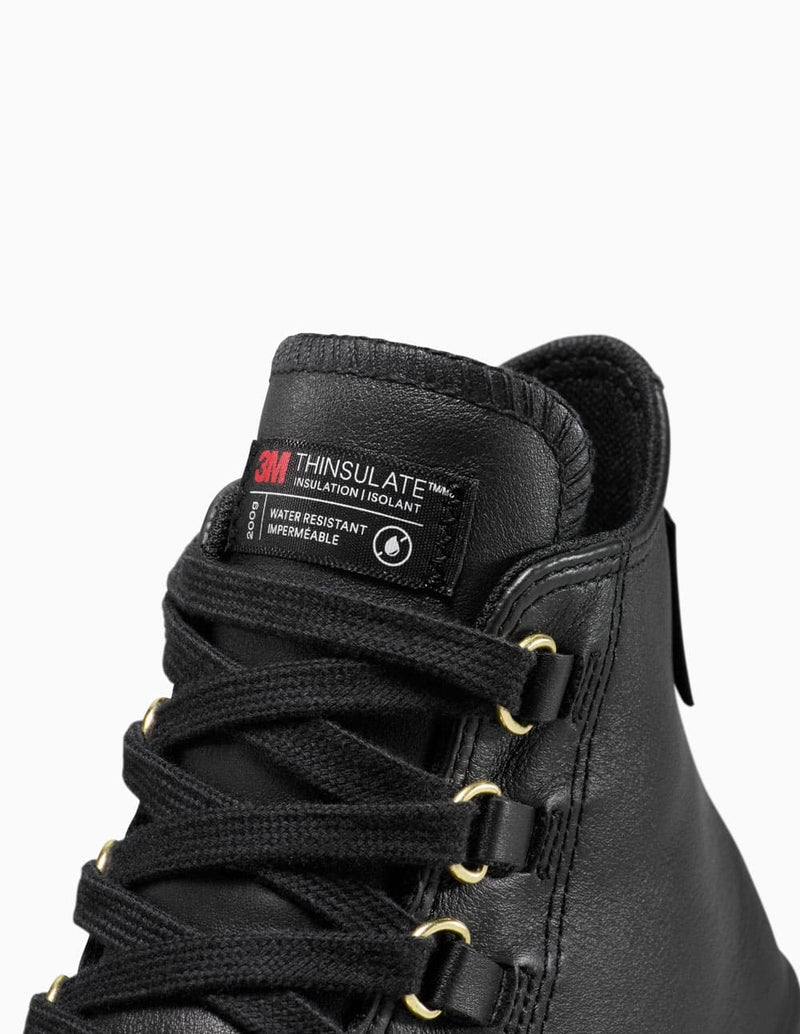 Converse Chuck Taylor All Star Lugged Heel Platform Leather Negras Mujer