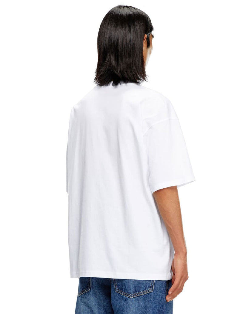 Camiseta DIESEL con Parche Blanca Unisex A149290GRAI-100 BLANCO