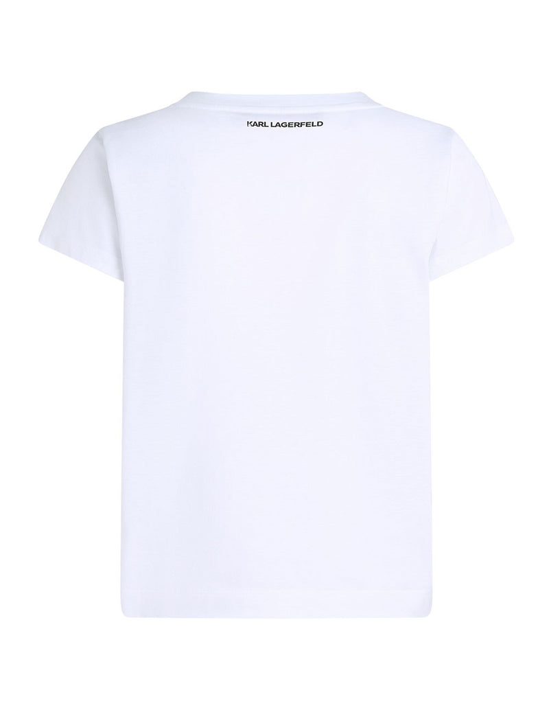 Camiseta Karl Lagerfeld Heart Blanca Mujer