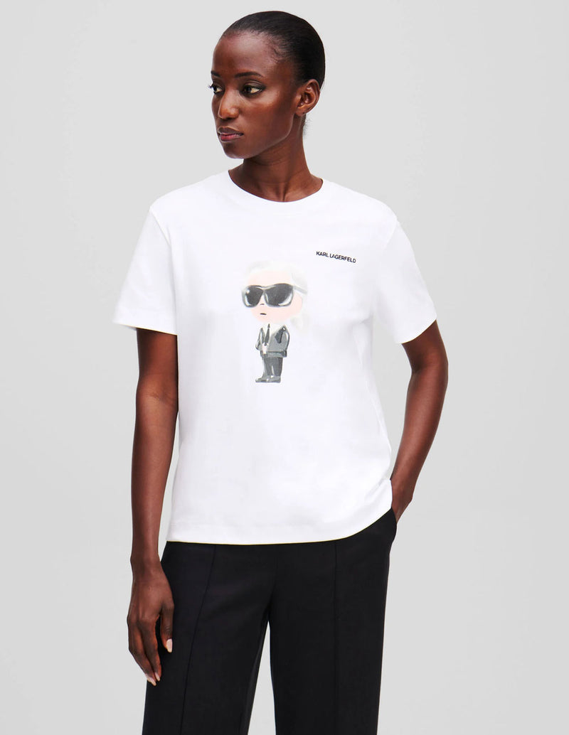 Camiseta Karl Lagerfeld Ikon Blanca Mujer