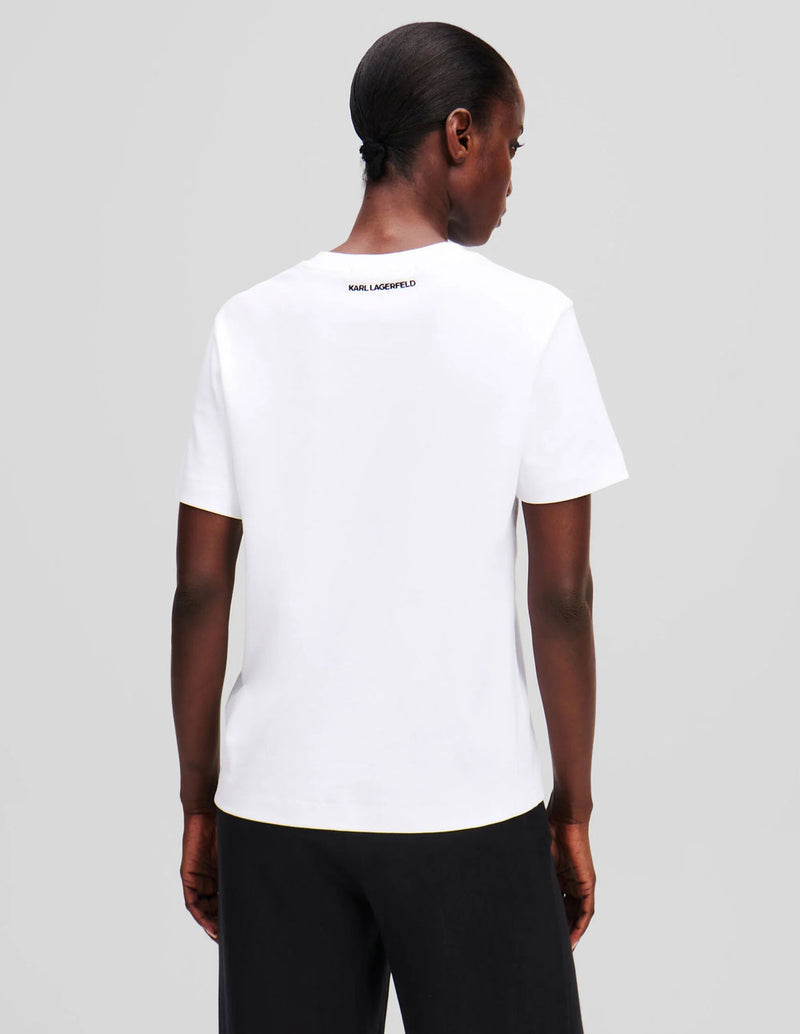 Camiseta Karl Lagerfeld Ikon Blanca Mujer