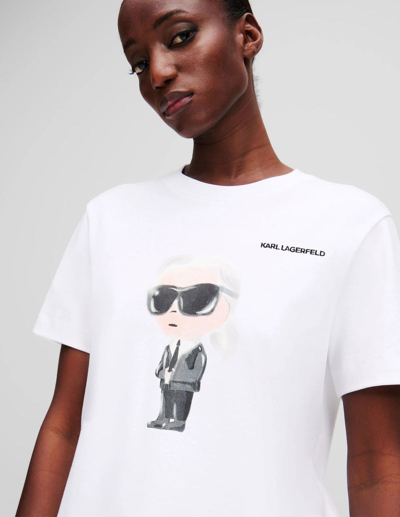 Camiseta Karl Lagerfeld Ikon Blanca Mujer