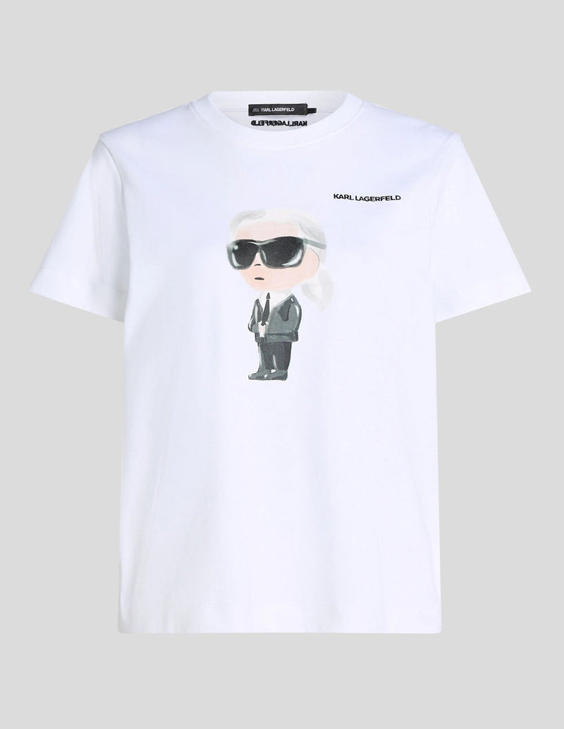 Camiseta Karl Lagerfeld Ikon Blanca Mujer