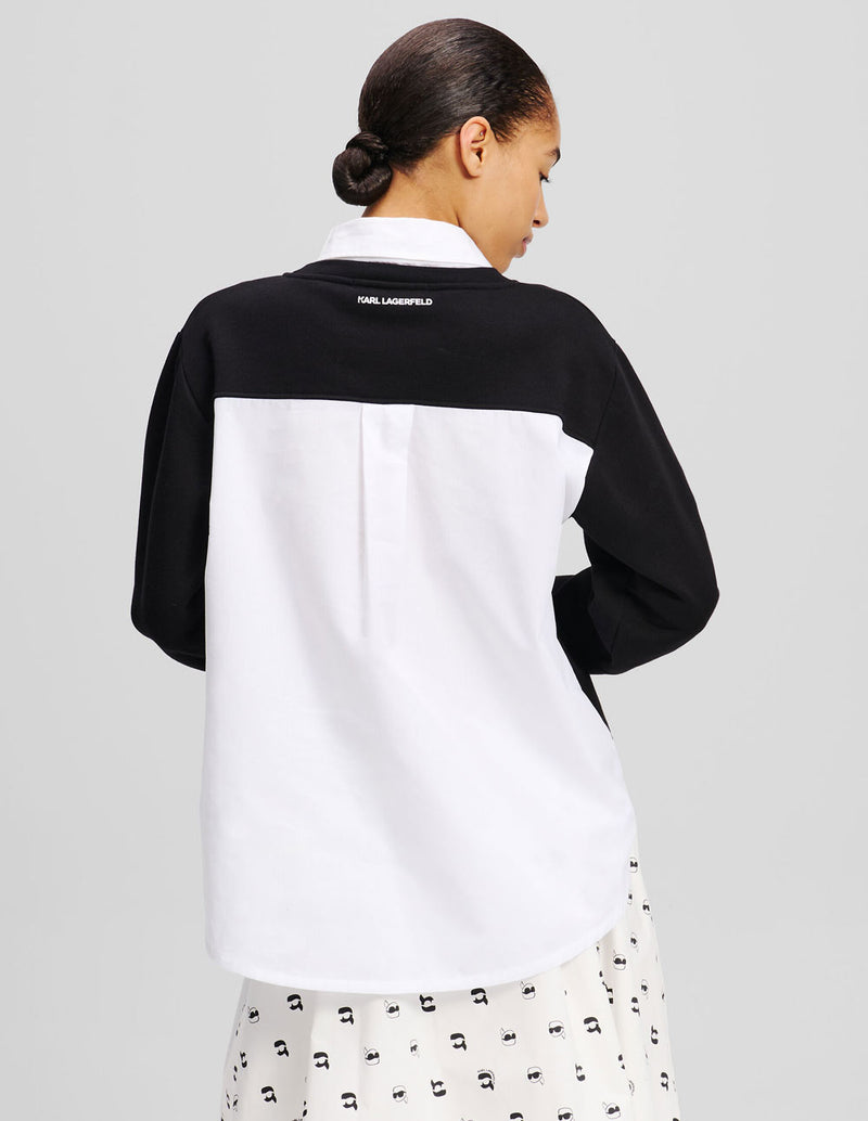 Sudadera Karl Lagerfeld Ikon Negra Mujer