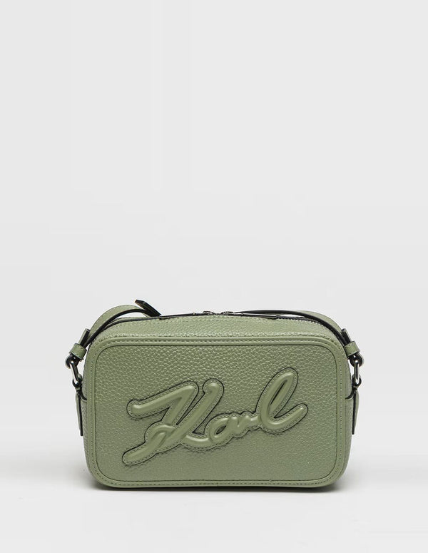 Bolso Karl Lagerfeld con Logo Verde Mujer 20 x 12 x 7