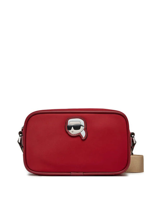 Bolso Karl Lagerfeld de Naylon Ikon Rojo Mujer 12 x 19 x 8